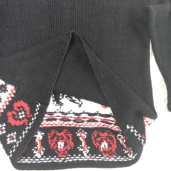 UGLY CHRISTMAS Sweater with reindeer prancing  Beldoch Popper Vtg 80’s - Picture 7 of 11